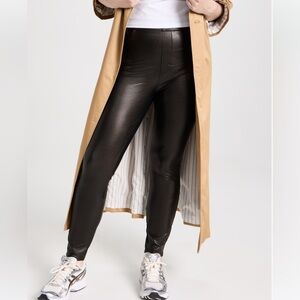 SPANX Leather Like Ankle‎ Skinny Pants In Bronze 20282R Size 1X
